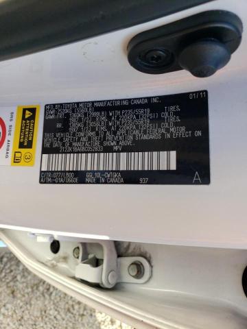 Photo 14 from auction – 2011 LEXUS RX 350 with VIN 2T2ZK1BA6BC052833