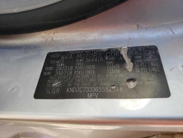 Photo 14 from auction – 2006 KIA SORENTO EX with VIN KNDJC733365552548