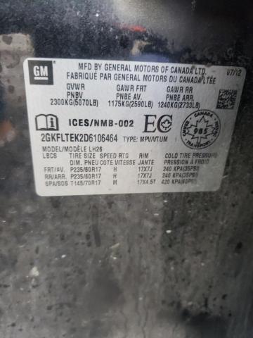 Photo 14 from auction – 2013 GMC TERRAIN SL with VIN 2GKFLTEK2D6106464