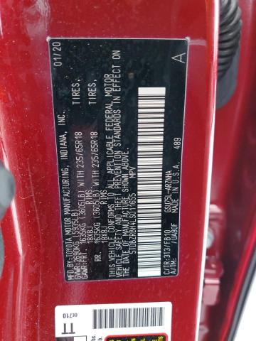 Photo 14 from auction – 2020 TOYOTA HIGHLANDER with VIN 5TDBZRBH4LS011655