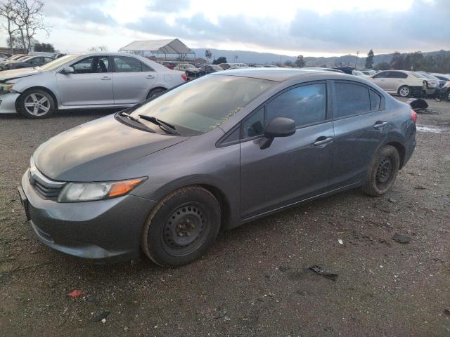 HONDA CIVIC LX 2012 with VIN 2HGFB2F5XCH325808 - Photo from auction