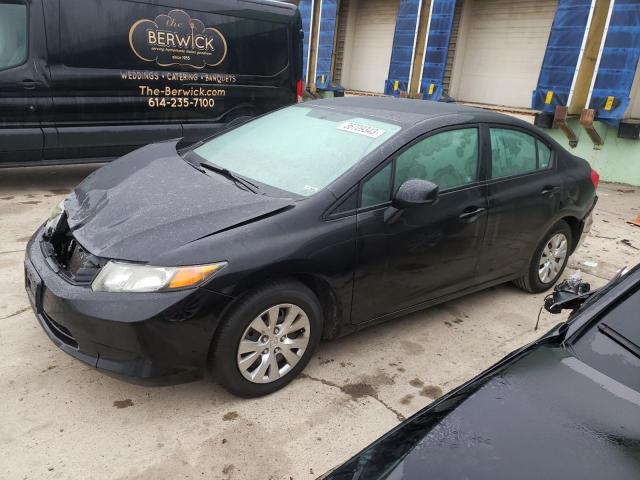 HONDA CIVIC LX 2012 with VIN 19XFB2F52CE079007 - Photo from auction