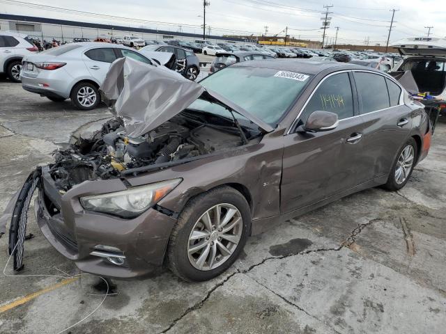 INFINITI Q50 BASE 2014 with VIN JN1BV7AP6EM670038 - Photo from auction