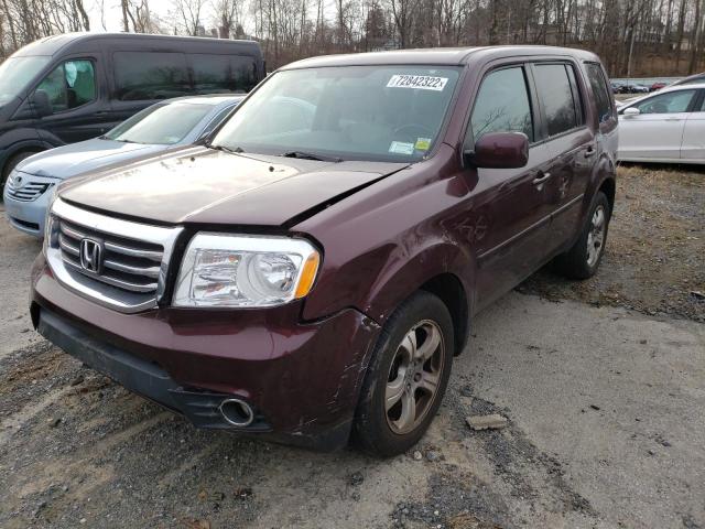 HONDA PILOT EXL 2014 with VIN 5FNYF4H58EB023950 - Photo from auction