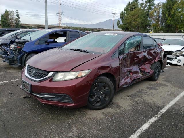 HONDA CIVIC LX 2014 with VIN 19XFB2F53EE261964 - Photo from auction
