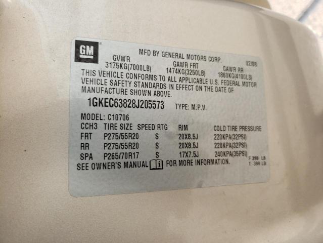 Photo 14 from auction – 2008 GMC YUKON DENA with VIN 1GKEC63828J205573