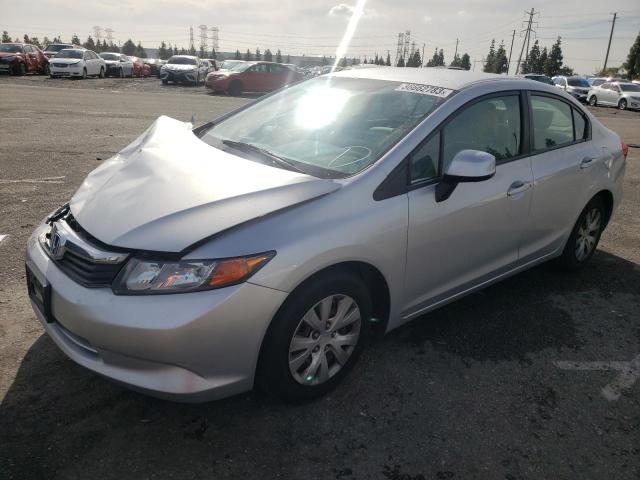 HONDA CIVIC LX 2012 with VIN 2HGFB2F52CH315502 - Photo from auction