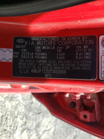 Photo 14 from auction – 2007 KIA SPORTAGE with VIN KNDJF723177400069