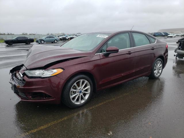 FORD FUSION SE 2017 with VIN 3FA6P0H74HR187686 - Photo from auction