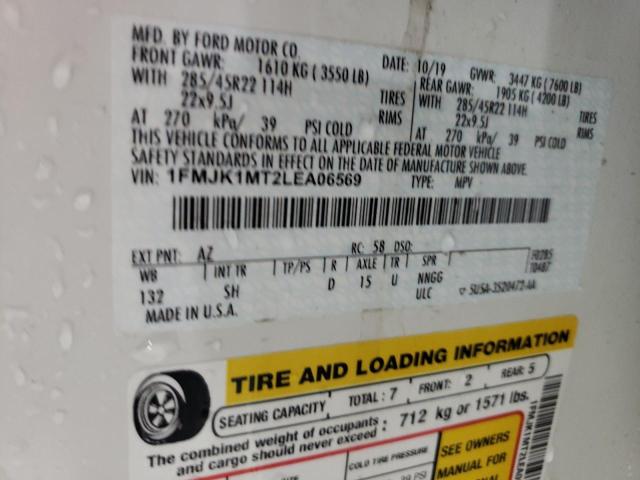 Photo 14 from auction – 2020 FORD EXPEDITION with VIN 1FMJK1MT2LEA06569