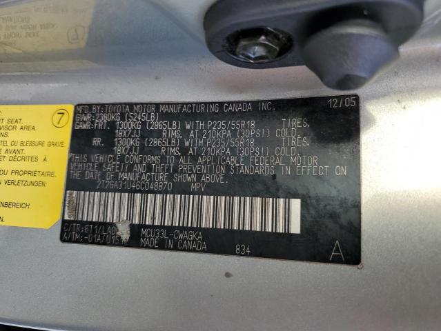 Фото 14 с аукциона – 2006 LEXUS RX 330 с VIN 2T2GA31U46C048870