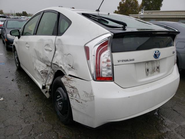Photo 2 from auction – 2013 TOYOTA PRIUS with VIN JTDKN3DU9D5692034