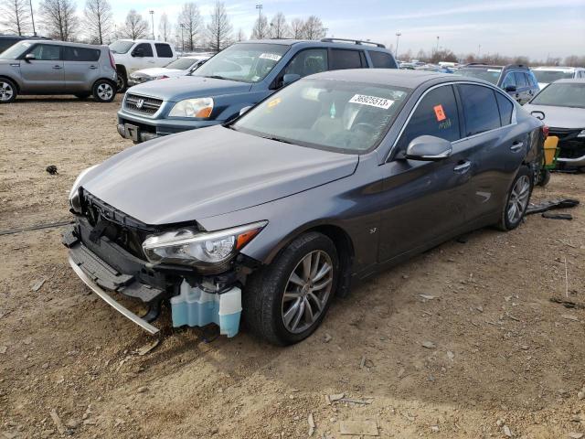 INFINITI Q50 BASE 2014 with VIN JN1BV7AR0EM707635 - Photo from auction