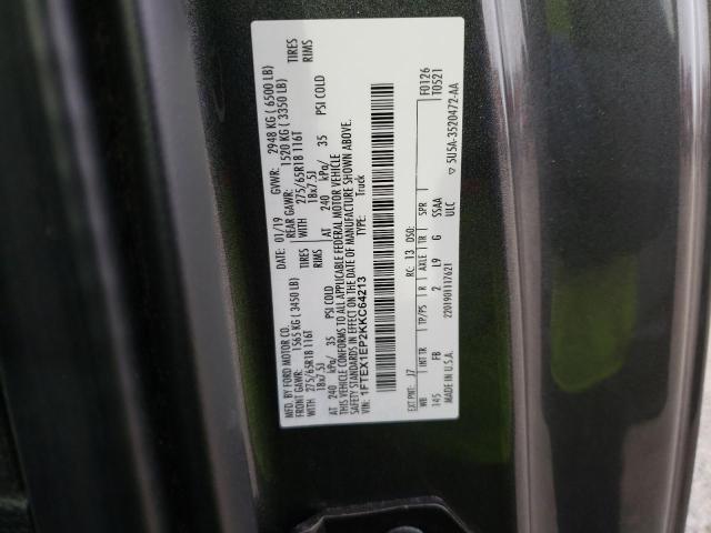 Photo 14 from auction – 2019 FORD F150 SUPER with VIN 1FTEX1EP2KKC64213
