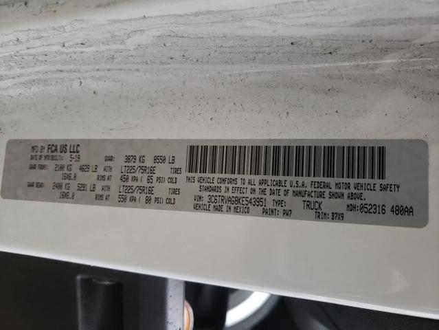 Photo 14 from auction – 2019 RAM PROMASTER with VIN 3C6TRVAG8KE543951