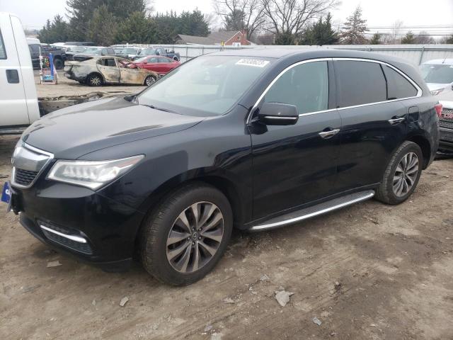 ACURA MDX TECHNO 2014 with VIN 5FRYD4H45EB015784 - Photo from auction