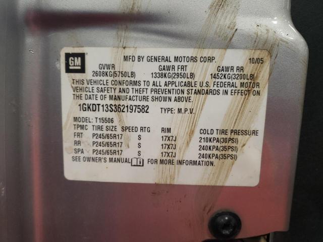 Photo 14 from auction – 2006 GMC ENVOY with VIN 1GKDT13S362197582