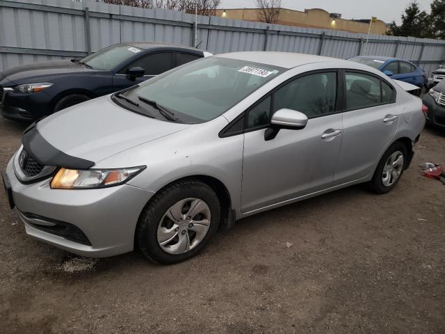 HONDA CIVIC LX 2014 with VIN 2HGFB2F45EH027404 - Photo from auction
