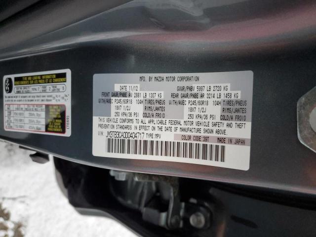 Photo 14 from auction – 2013 MAZDA CX-9 TOURI with VIN JM3TB3CA0D0404717