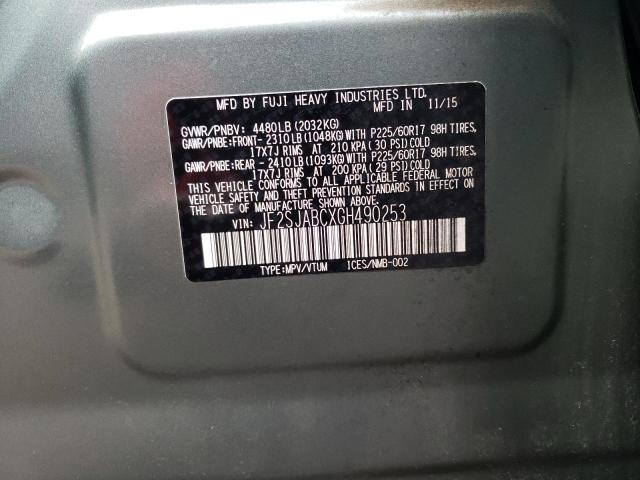 Photo 14 from auction – 2016 SUBARU FORESTER 2 with VIN JF2SJABCXGH490253