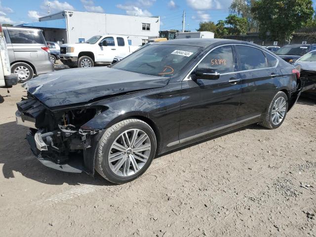 GENESIS G80 BASE 2018 with VIN KMHGN4JE4JU270565 - Photo from auction