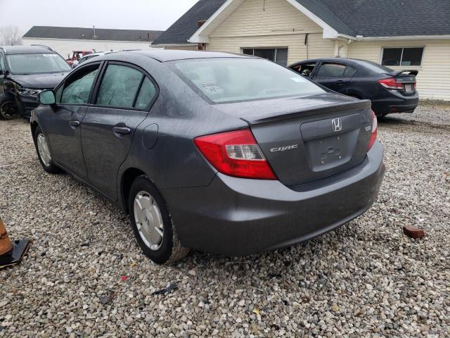 Photo 2 from auction – 2012 HONDA CIVIC HF with VIN 2HGFB2F67CH316377