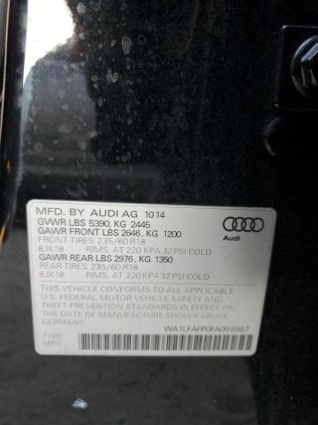 Photo 14 from auction – 2015 AUDI Q5 PREMIUM with VIN WA1LFAFP0FA059987