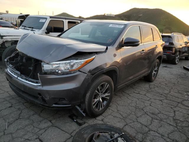 TOYOTA HIGHLANDER 2016 with VIN 5TDKKRFH0GS145714 - Photo from auction