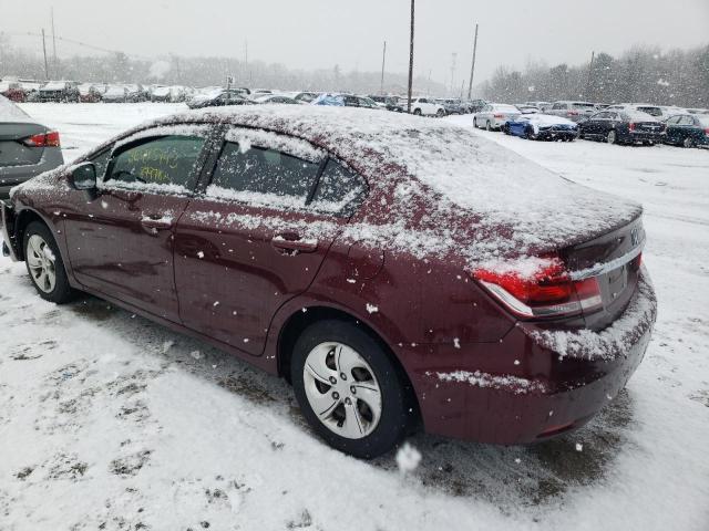 Photo 2 from auction – 2015 HONDA CIVIC LX with VIN 19XFB2F56FE257263