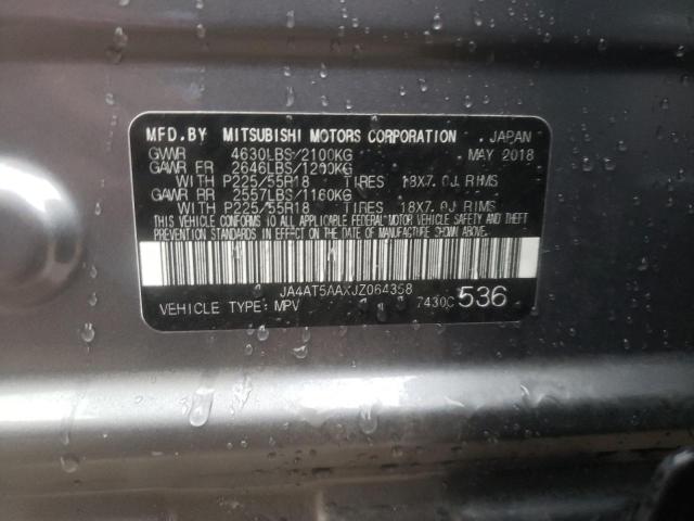Photo 14 from auction – 2018 MITSUBISHI ECLIPSE CR with VIN JA4AT5AAXJZ064358