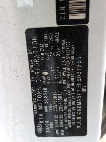 Photo 14 from auction – 2015 KIA SEDONA L with VIN KNDMA5C17F6031865