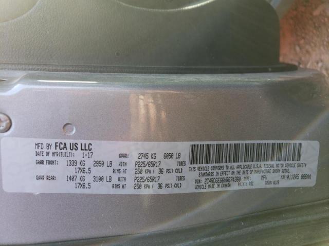Photo 14 from auction – 2017 DODGE GRAND CARA with VIN 2C4RDGEG6HR674360