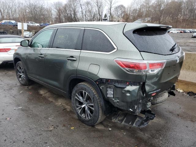 Photo 2 from auction – 2016 TOYOTA HIGHLANDER with VIN 5TDJKRFH2GS311291