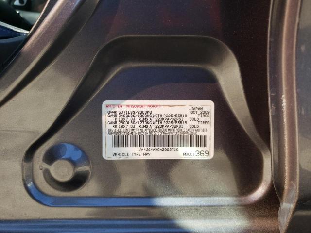 Photo 14 from auction – 2010 MITSUBISHI OUTLANDER with VIN JA4JS4AX0AZ003716