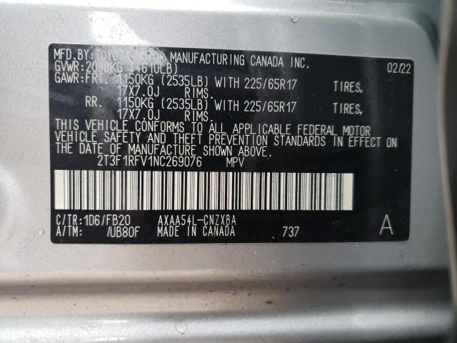 Photo 14 from auction – 2022 TOYOTA RAV4 LE with VIN 2T3F1RFV1NC269076