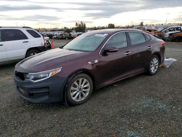 KIA OPTIMA LX 2016 with VIN 5XXGT4L35GG025097 - Photo from auction