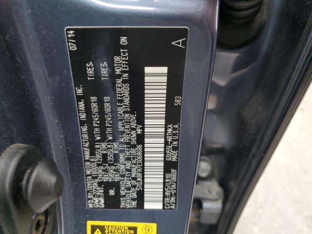 Photo 14 from auction – 2014 TOYOTA HIGHLANDER with VIN 5TDJKRFH7ES068686