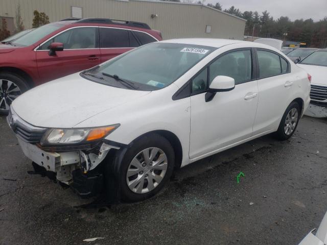 HONDA CIVIC LX 2012 with VIN 2HGFB2F55CH596498 - Photo from auction