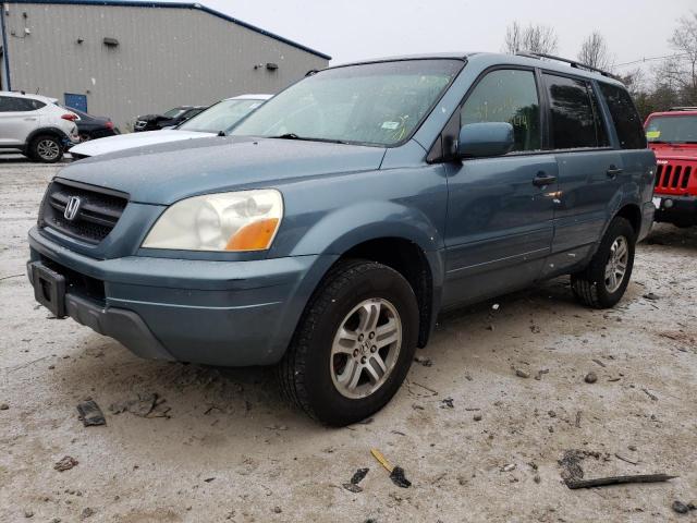 HONDA PILOT EX 2005 with VIN 5FNYF18435B045621 - Photo from auction