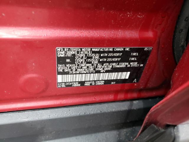 Photo 14 from auction – 2021 TOYOTA RAV4 LE with VIN 2T3H1RFVXMW151713