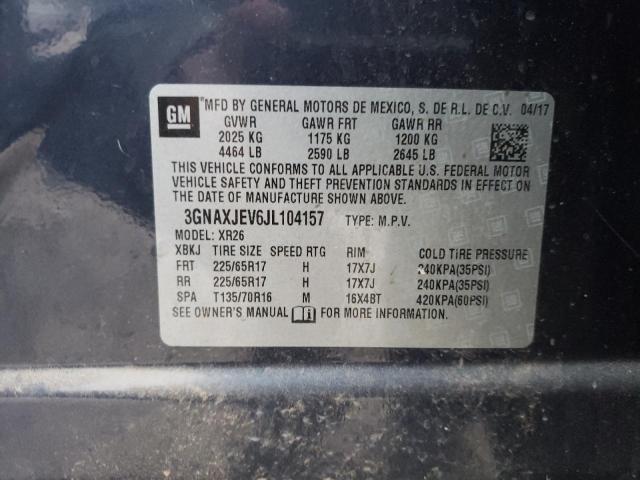 Photo 14 from auction – 2018 CHEVROLET EQUINOX LT with VIN 3GNAXJEV6JL104157