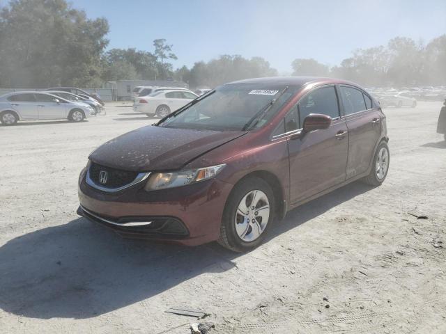 HONDA CIVIC LX 2015 with VIN 19XFB2F59FE025322 - Photo from auction