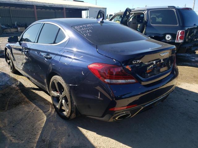 Photo 2 from auction – 2019 GENESIS G70 PRESTI with VIN KMTG34LE4KU034315