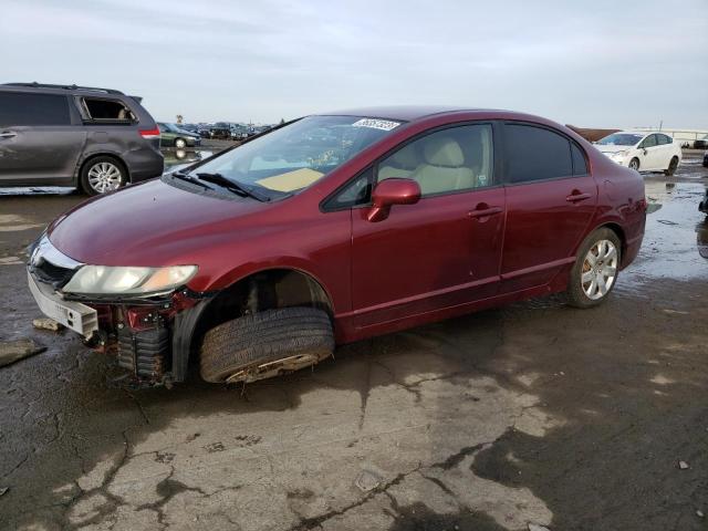 HONDA CIVIC LX 2010 with VIN 19XFA1F57AE034378 - Photo from auction
