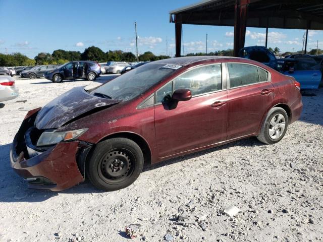 Photo 1 from auction – 2013 HONDA CIVIC LX with VIN 19XFB2F51DE084281