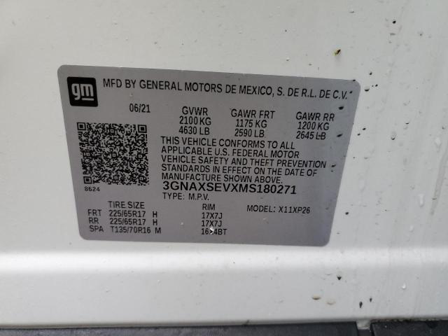 Photo 14 from auction – 2021 CHEVROLET EQUINOX LS with VIN 3GNAXSEVXMS180271