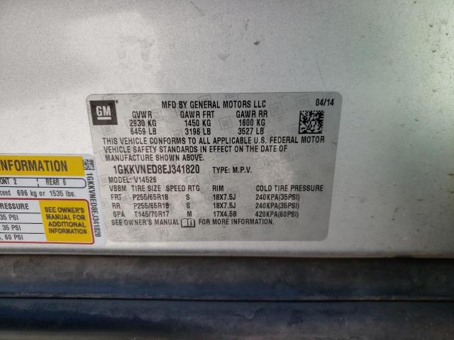 Photo 14 from auction – 2014 GMC ACADIA SLE with VIN 1GKKVNED8EJ341820