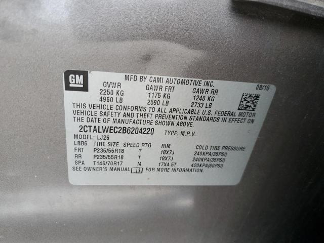 Photo 14 from auction – 2011 GMC TERRAIN SL with VIN 2CTALWEC2B6204220