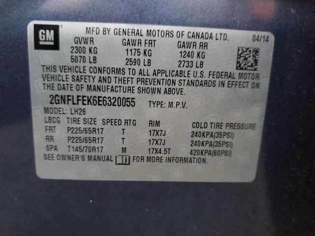 Photo 14 from auction – 2014 CHEVROLET EQUINOX LT with VIN 2GNFLFEK6E6320055
