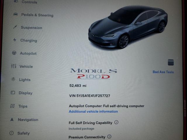 Photo 9 from auction – 2018 TESLA MODEL S with VIN 5YJSA1E41JF257727